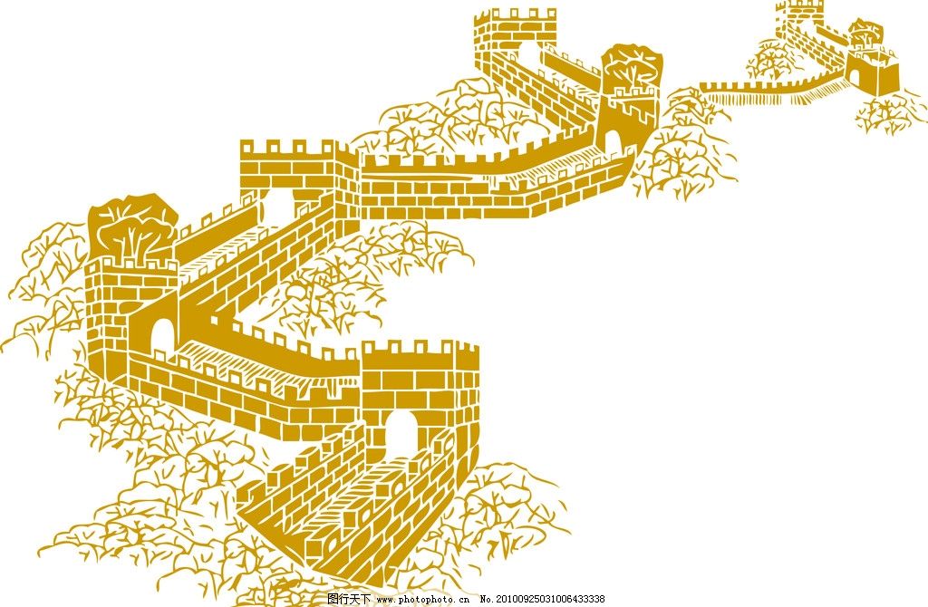 矢量长城元素在家居用品设计中的创新应用