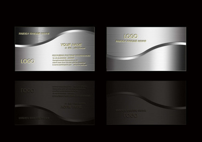 黑白交织，尽显风范 高端商务家具名片模板设计